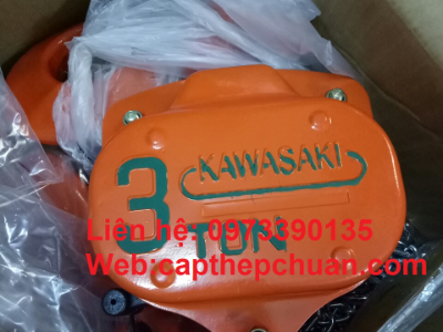 Pa lăng xích kéo tay 10 tấn Kawasaki hàng chính hãng, giá rẻ tại Hà Nội